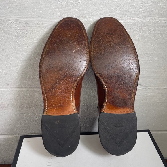 Allen Edmonds Byron 2034 Brown Leather Cap Toe Oxford Dress Shoes Men's 11 D - Picture 12 of 14